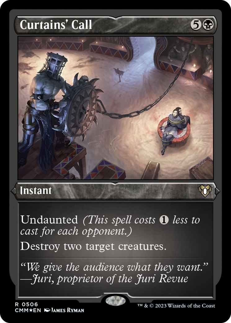 Curtains' Call (Foil Etched) [Commander Masters] | Webway Games
