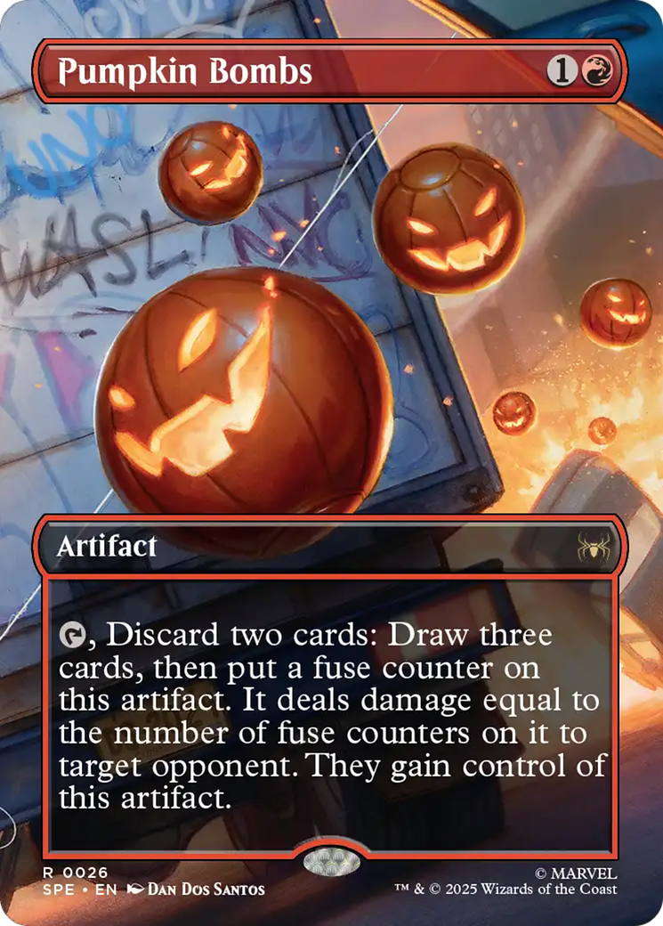 Pumpkin Bombs (Borderless) [Marvel's Spider-Man: Eternal-Legal] | Webway Games