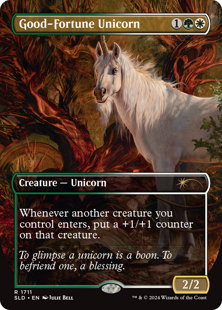 Good-Fortune Unicorn (Rainbow Foil) [Secret Lair Drop Series] | Webway Games