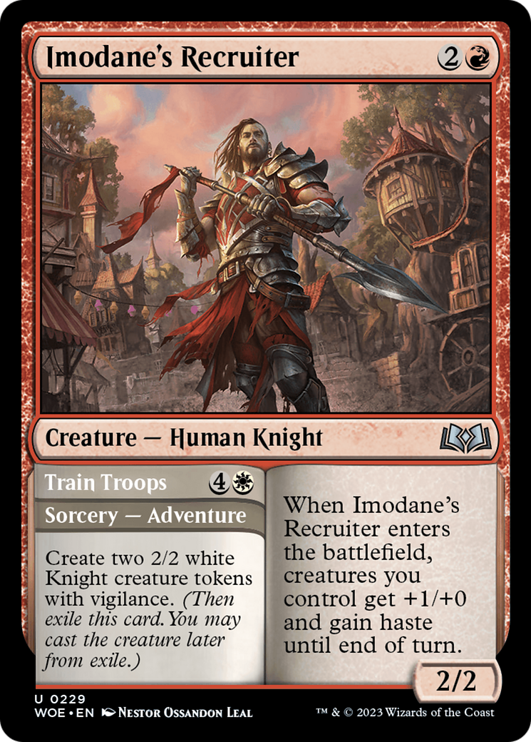 Imodane's Recruiter // Train Troops [Wilds of Eldraine] | Webway Games