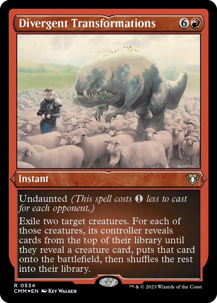 Divergent Transformations (Foil Etched) [Commander Masters] | Webway Games