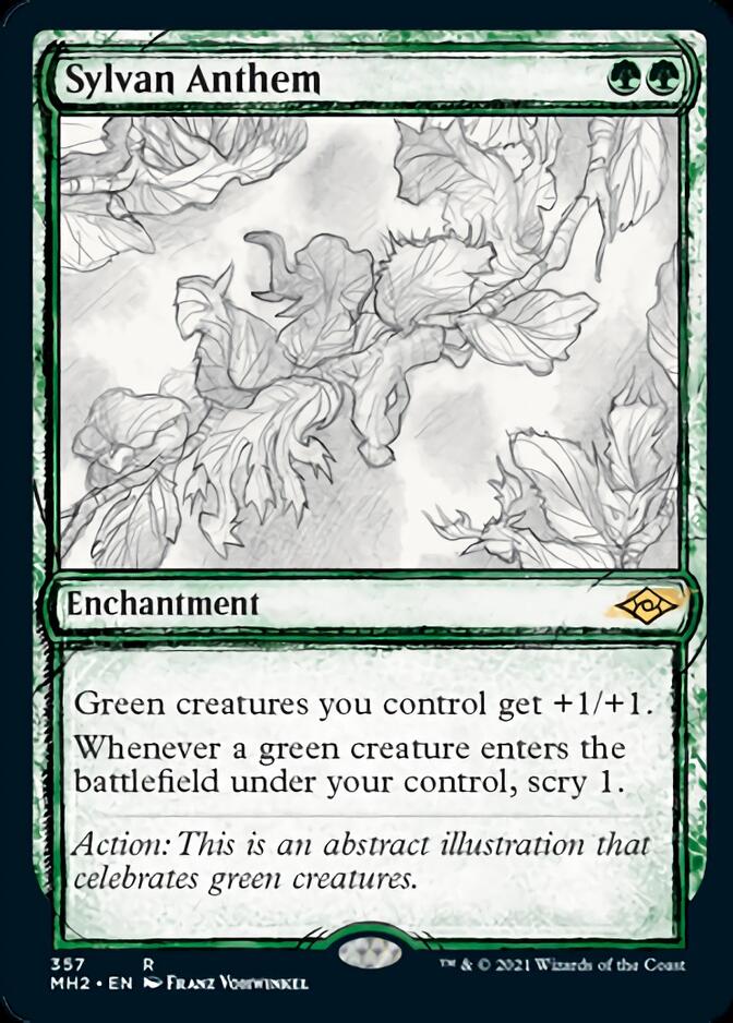 Sylvan Anthem (Sketch) [Modern Horizons 2] | Webway Games