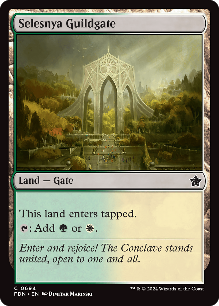 Selesnya Guildgate [Foundations] | Webway Games