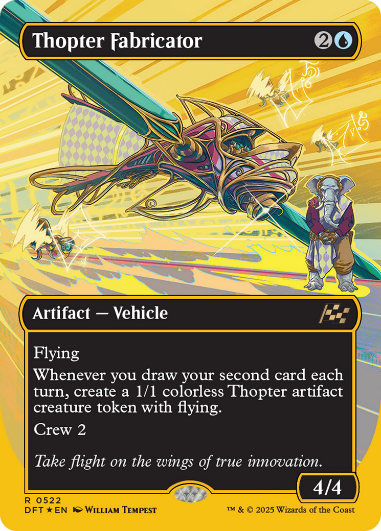 Thopter Fabricator (Borderless) (First-Place Foil) [Aetherdrift] | Webway Games