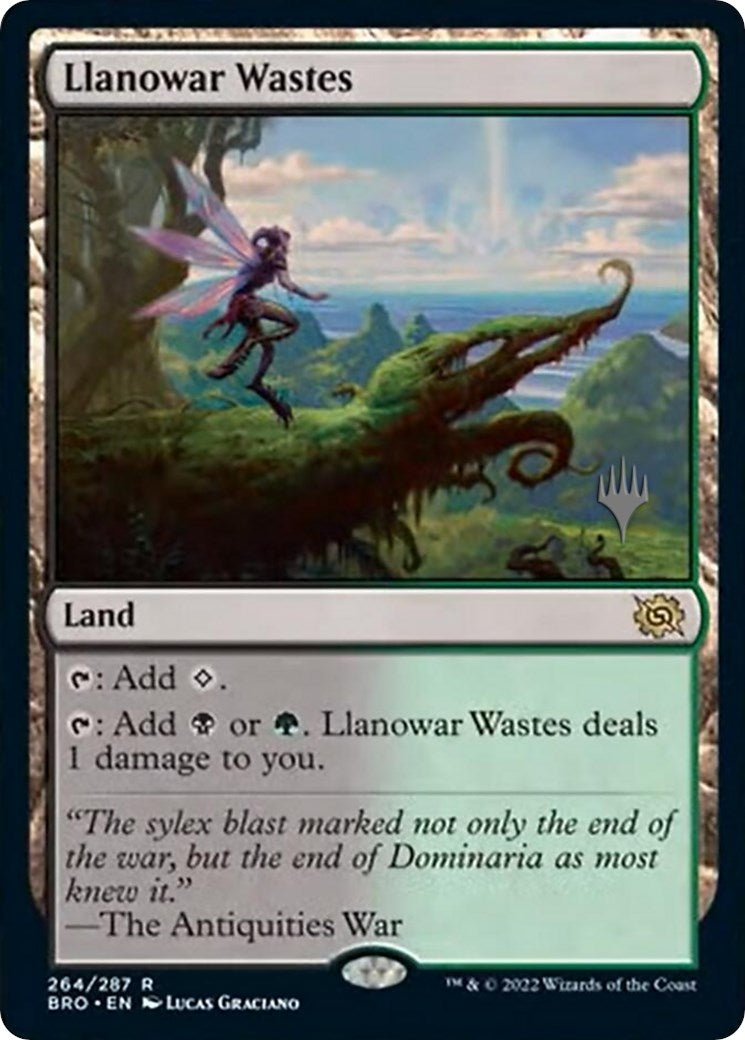 Llanowar Wastes (Promo Pack) [The Brothers' War Promos] | Webway Games