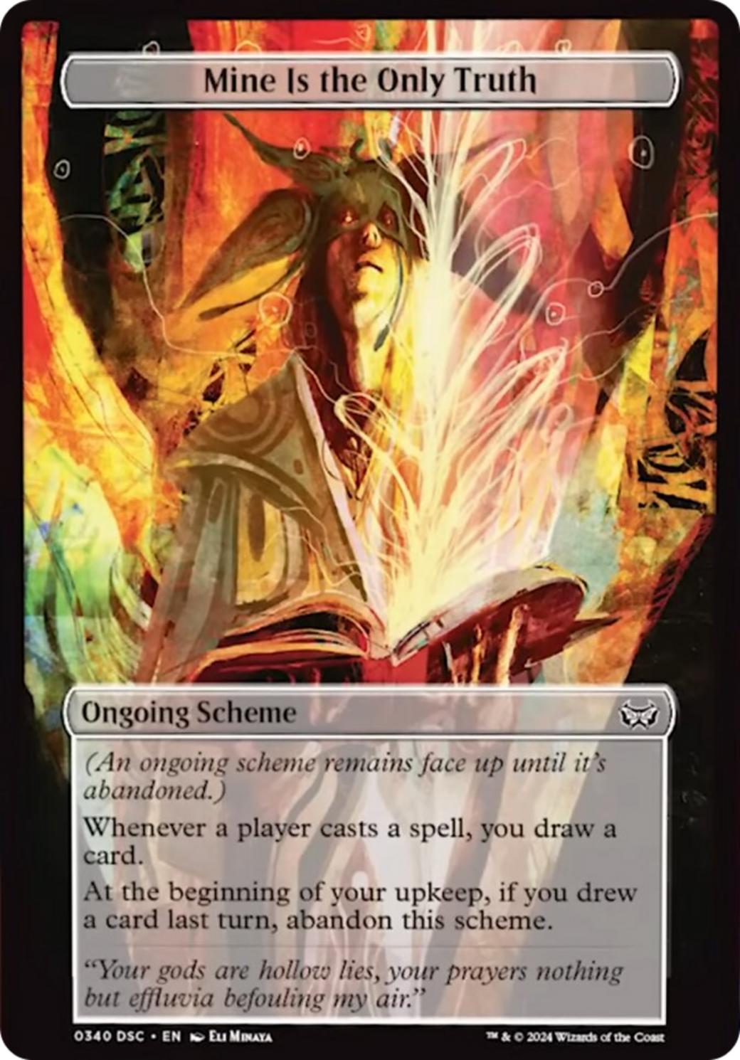 Mine Is The Only Truth (Full Art) [Duskmourn: Archenemy] | Webway Games