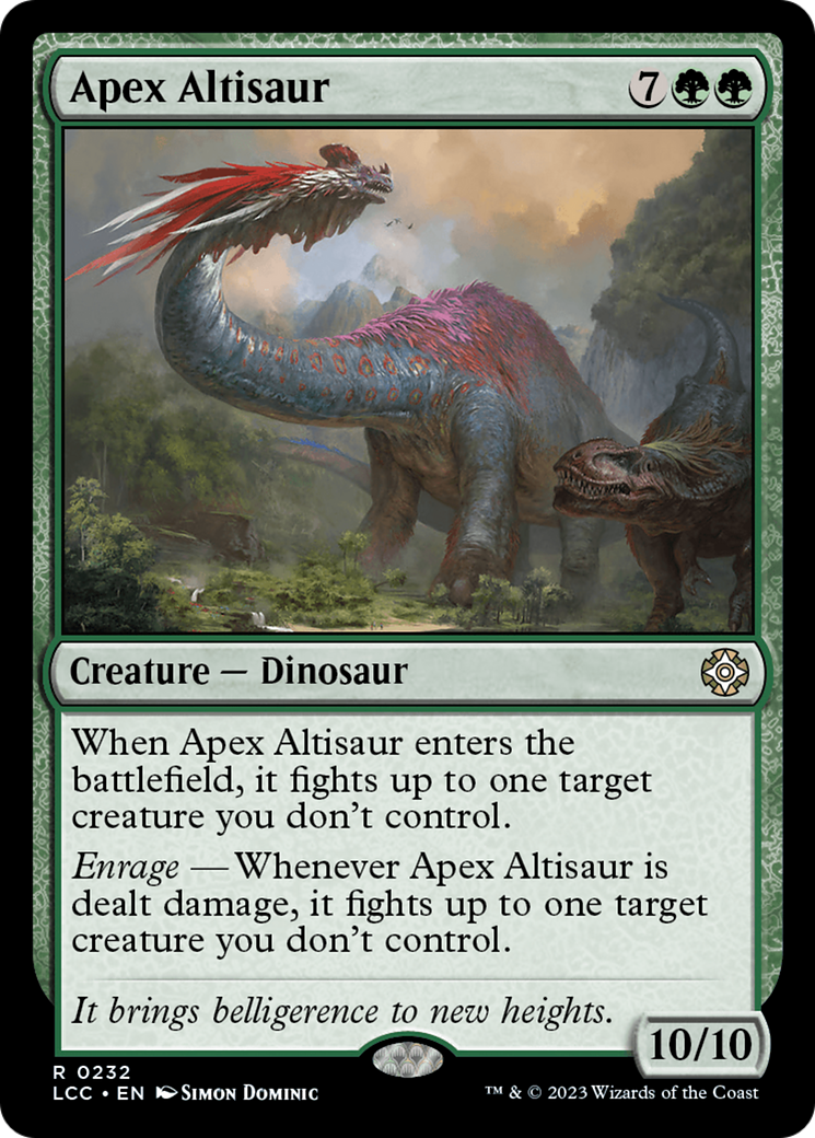 Apex Altisaur [The Lost Caverns of Ixalan Commander] | Webway Games
