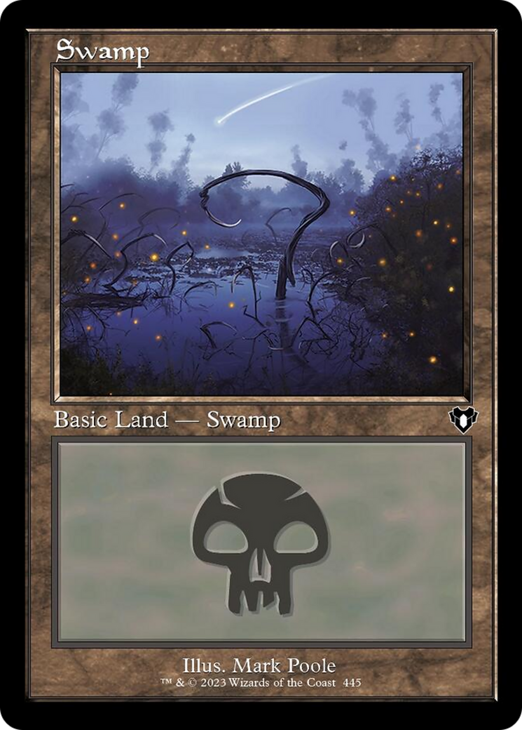 Swamp (445) (Retro) [Commander Masters] | Webway Games