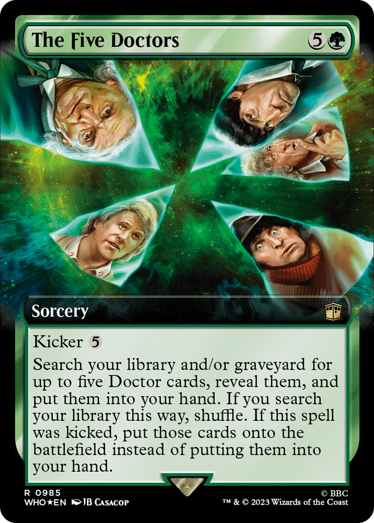 The Five Doctors (Extended Art) (Surge Foil) [Doctor Who] | Webway Games