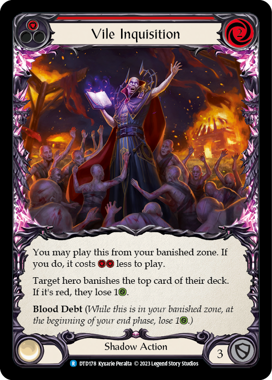 Vile Inquisition (Red) [DTD178] (Dusk Till Dawn)  Rainbow Foil | Webway Games