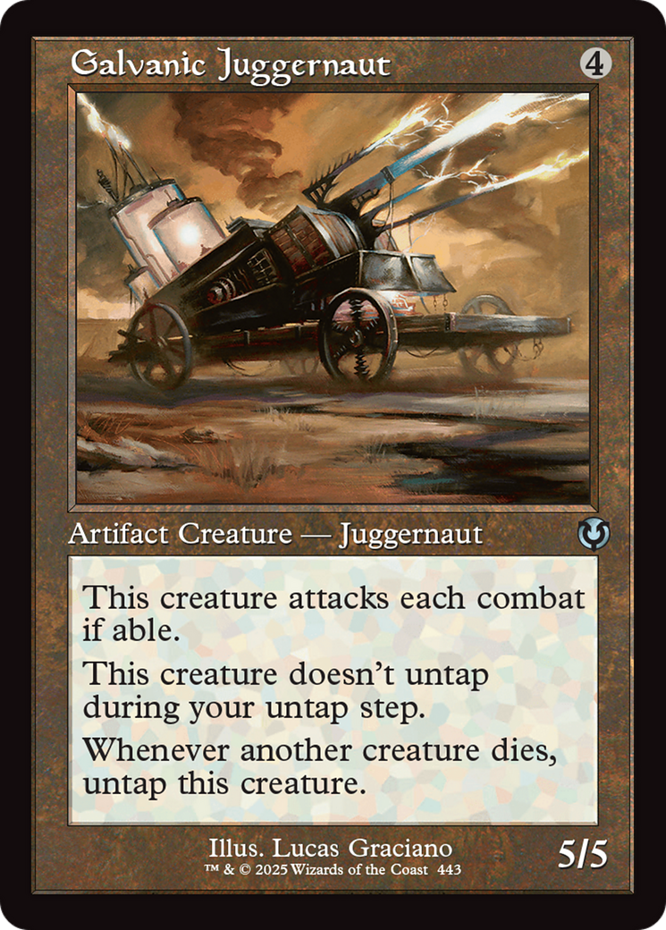 Galvanic Juggernaut (Retro Frame) [Innistrad Remastered] | Webway Games