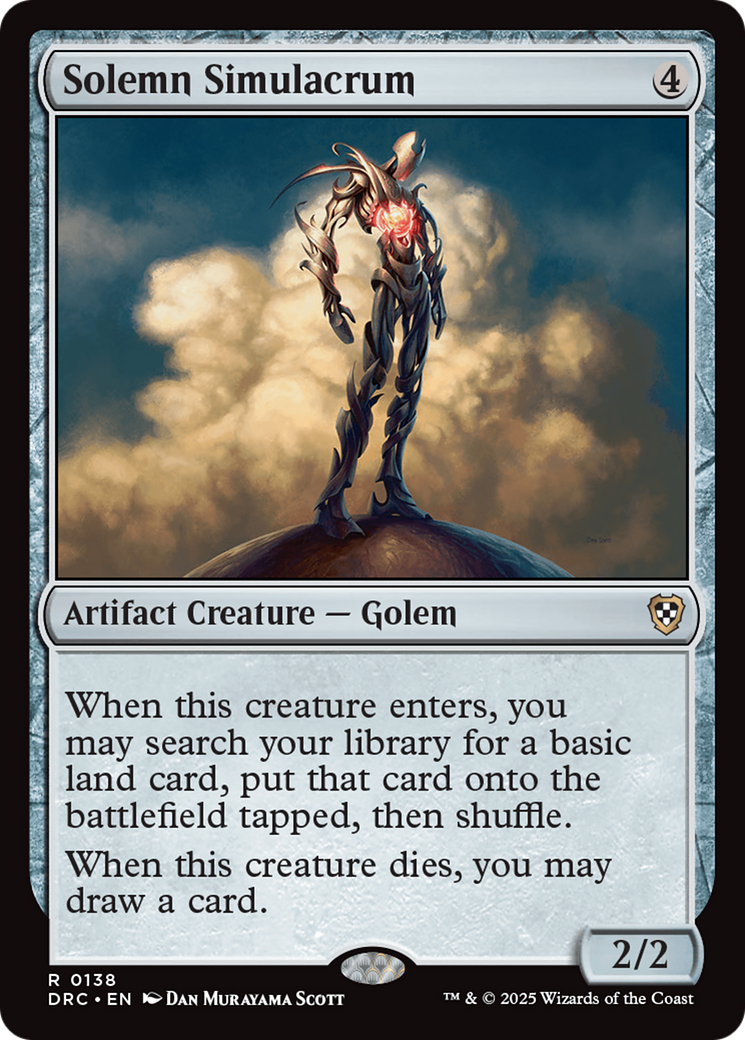 Solemn Simulacrum [Aetherdrift Commander] | Webway Games