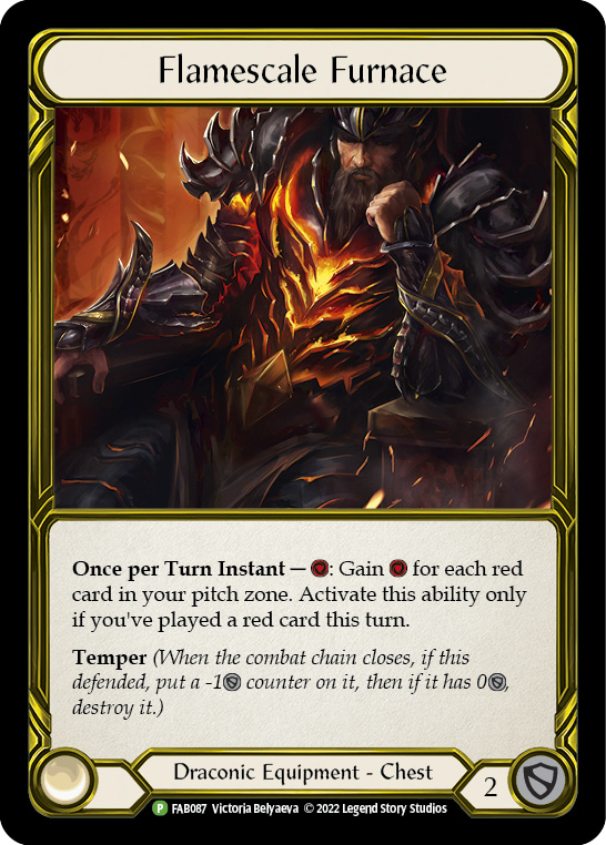 Flamescale Furnace (Golden) [FAB087] (Promo)  Cold Foil | Webway Games