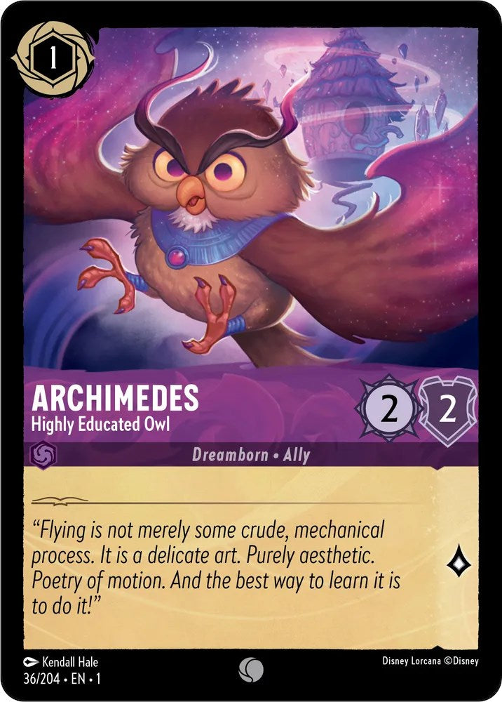 Archimedes - Highly Educated Owl (36/204) [The First Chapter] | Webway Games
