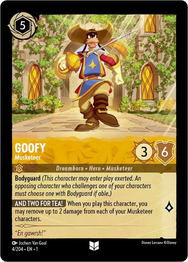 Goofy - Musketeer (4/204) [The First Chapter] | Webway Games
