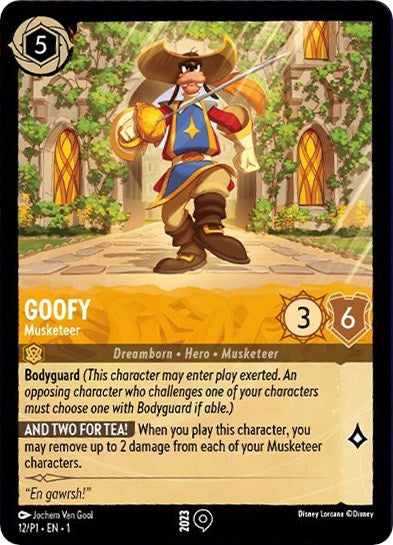 Goofy - Musketeer (12/P1) [Promo Cards] | Webway Games