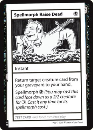 Spellmorph Raise Dead (2021 Edition) [Mystery Booster Playtest Cards] | Webway Games