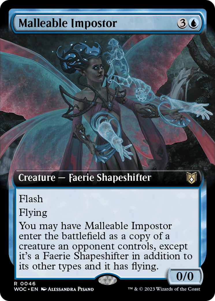 Malleable Impostor (Extended Art) [Wilds of Eldraine Commander] | Webway Games