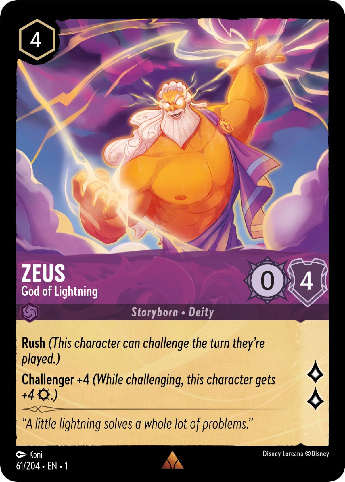 Zeus - God of Lightning (61/204) [The First Chapter] | Webway Games