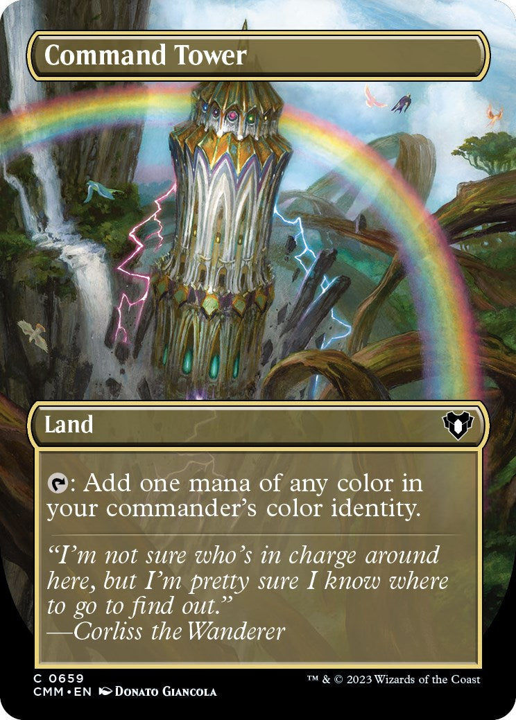Command Tower (Borderless Alternate Art) [Commander Masters] | Webway Games
