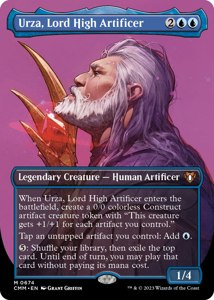 Urza, Lord High Artificer (Borderless Profile) [Commander Masters] | Webway Games
