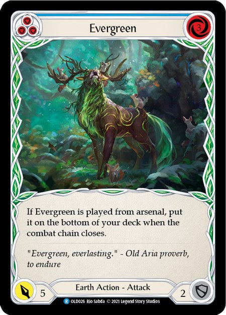 Evergreen (Blue) [OLD026] (Tales of Aria Oldhim Blitz Deck)  1st Edition Normal | Webway Games