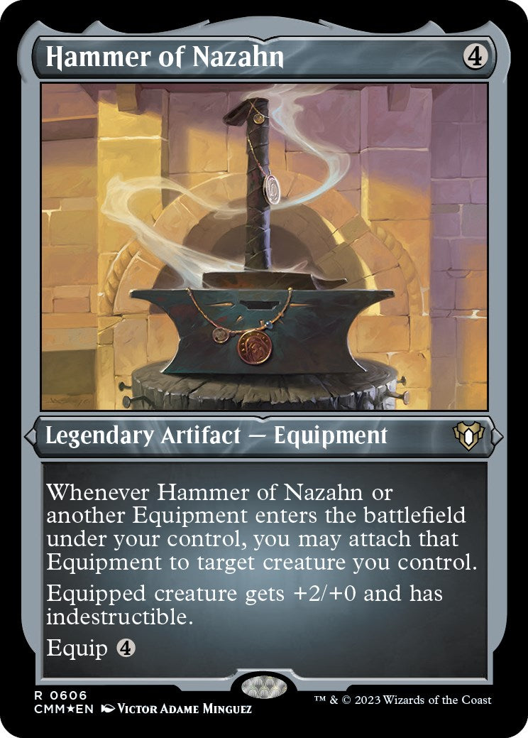 Hammer of Nazahn (Foil Etched) [Commander Masters] | Webway Games