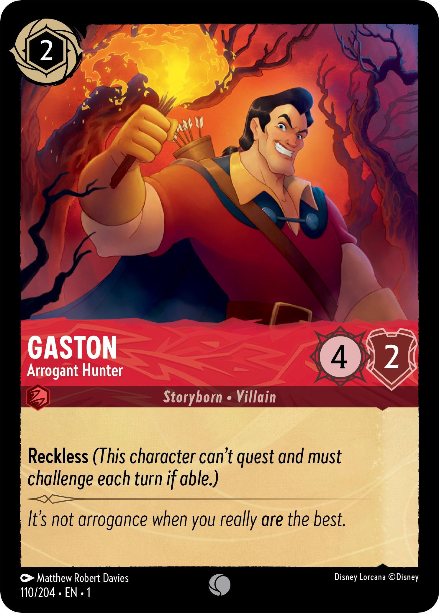 Gaston - Arrogant Hunter (110/204) [The First Chapter] | Webway Games