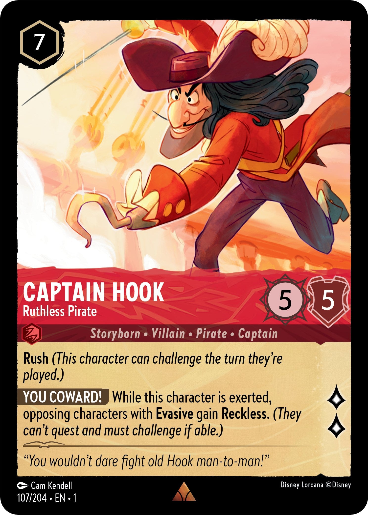 Captain Hook - Ruthless Pirate (107/204) [The First Chapter] | Webway Games