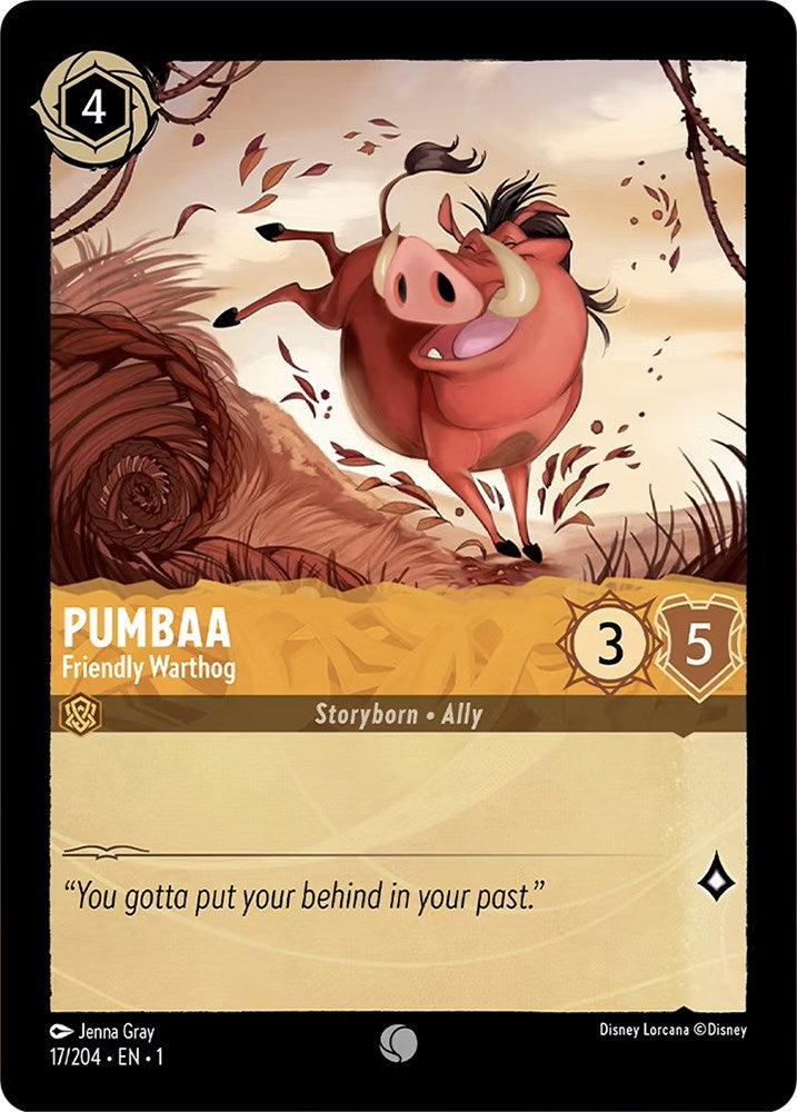 Pumbaa - Friendly Warthog (17/204) [The First Chapter] | Webway Games