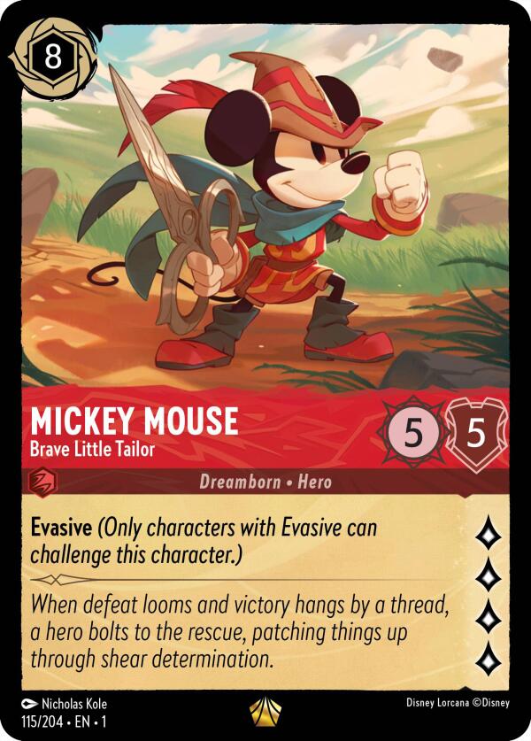 Mickey Mouse - Brave Little Tailor (115/204) [The First Chapter] | Webway Games