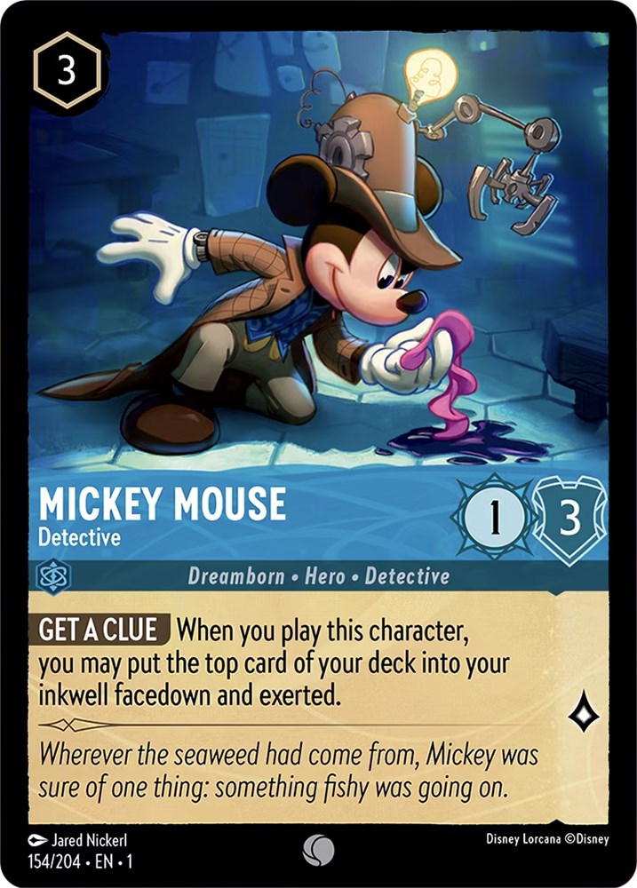 Mickey Mouse - Detective (154/204) [The First Chapter] | Webway Games