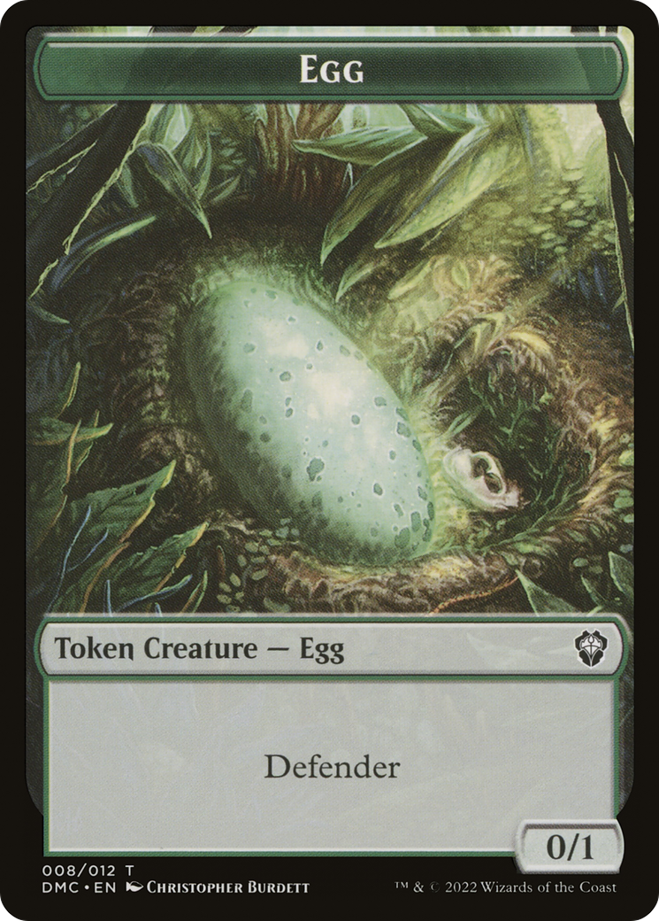 Treasure // Egg Double-Sided Token [Secret Lair Drop Series] | Webway Games