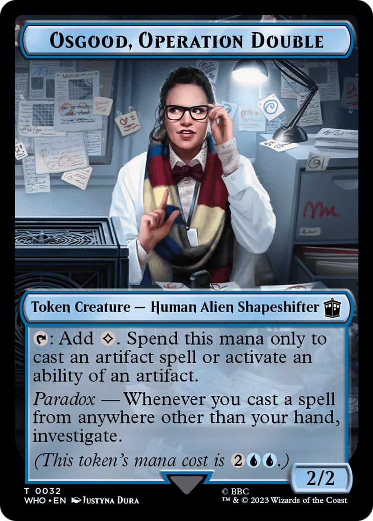 Copy // Osgood, Operation Double Double-Sided Token [Doctor Who Tokens] | Webway Games