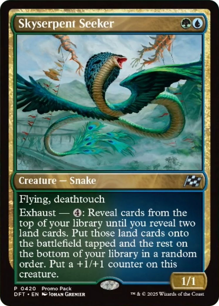 Skyserpent Seeker (Promo Pack) [Aetherdrift Promos] | Webway Games