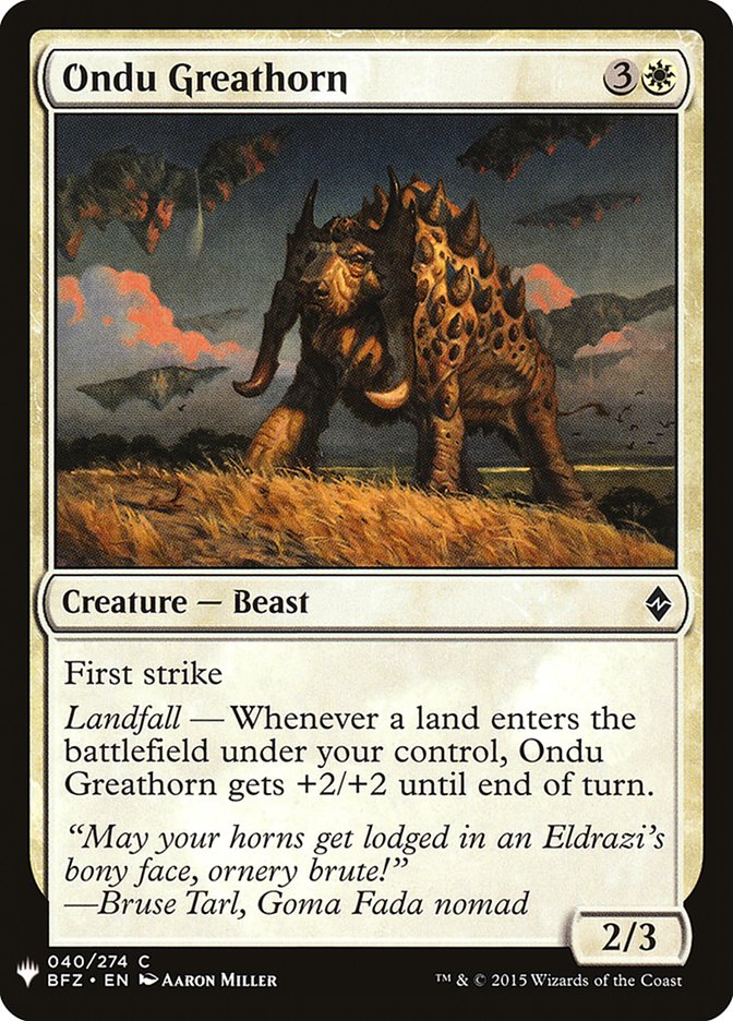 Ondu Greathorn [Mystery Booster] | Webway Games