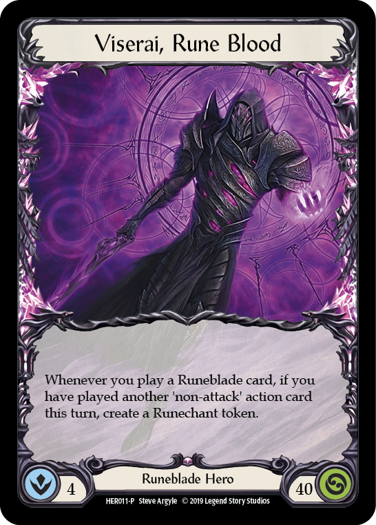 Viserai, Rune Blood [HER011-P] (Promo)  1st Edition Cold Foil | Webway Games