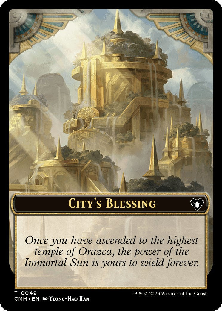 City's Blessing // Rat Double-Sided Token [Commander Masters Tokens] | Webway Games