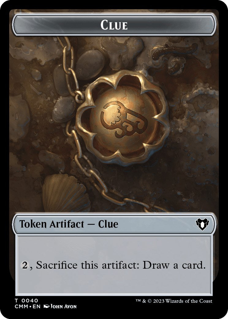 Clue // Elephant Double-Sided Token [Commander Masters Tokens] | Webway Games