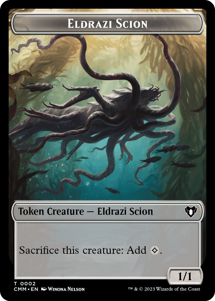 Eldrazi Scion // Phyrexian Beast Double-Sided Token [Commander Masters Tokens] | Webway Games