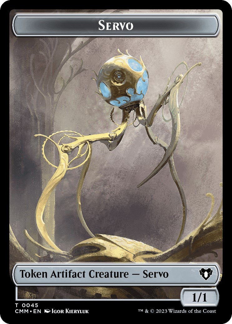 Servo // Construct (0041) Double-Sided Token [Commander Masters Tokens] | Webway Games