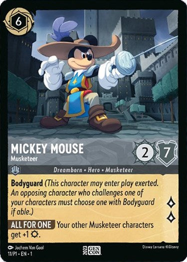 Mickey Mouse - Musketeer (GenCon 2023) (11/P1) [Promo Cards] | Webway Games