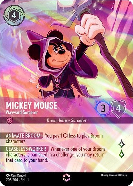 Mickey Mouse - Wayward Sorcerer (Enchanted) (208/204) [The First Chapter] | Webway Games