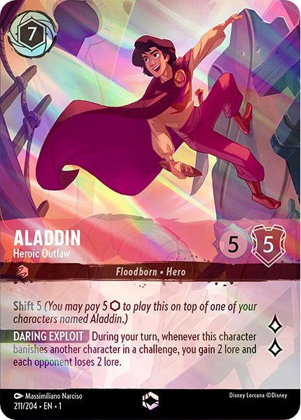 Aladdin - Heroic Outlaw (Enchanted) (211/204) [The First Chapter] | Webway Games