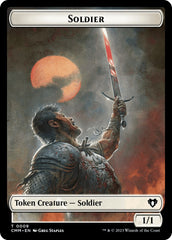 Soldier // Dragon (0020) Double-Sided Token [Commander Masters Tokens] | Webway Games
