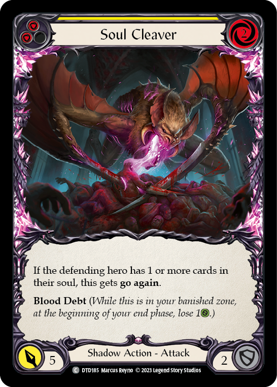 Soul Cleaver (Yellow) [DTD185] (Dusk Till Dawn)  Rainbow Foil | Webway Games