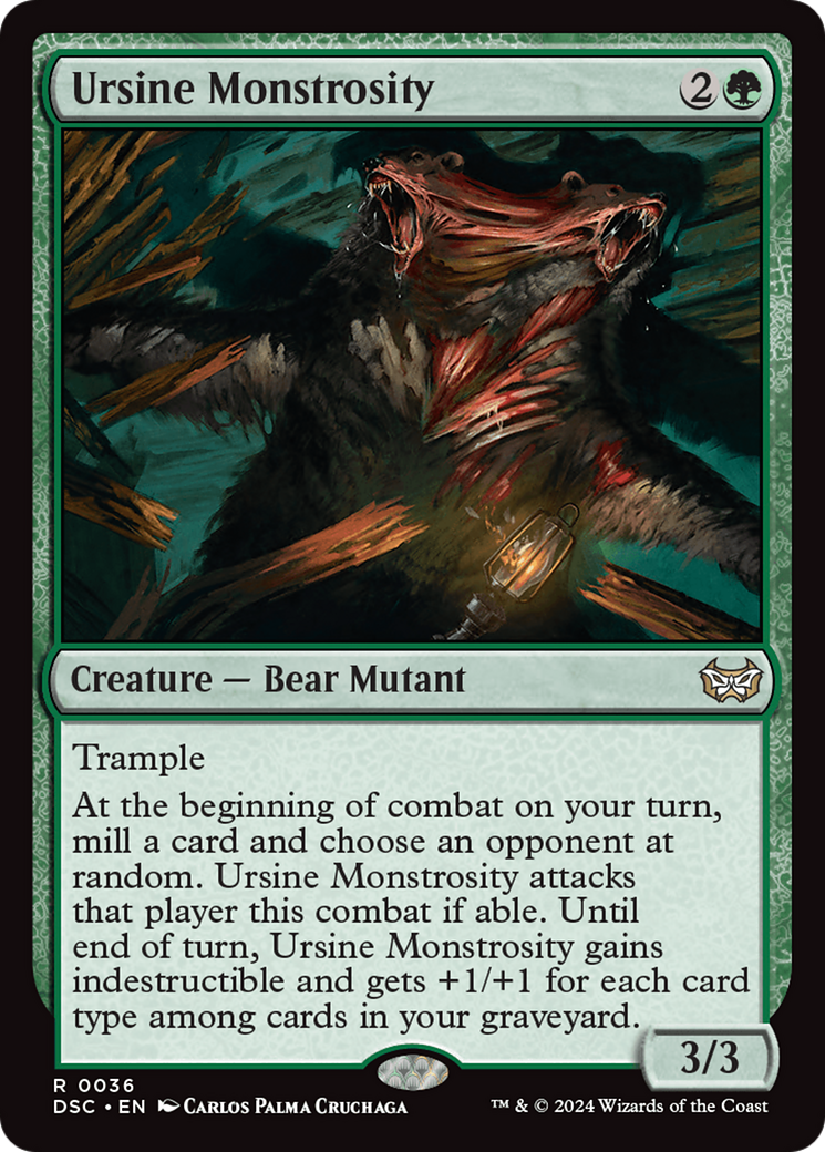 Ursine Monstrosity [Duskmourn: House of Horror Commander] | Webway Games