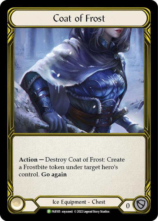 Coat of Frost (Golden) [FAB105] (Promo)  Cold Foil | Webway Games