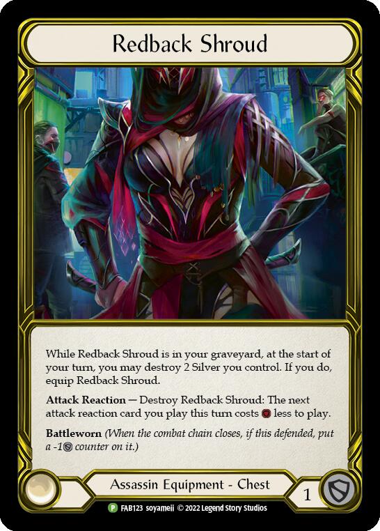 Redback Shroud (Golden) [FAB123] (Promo)  Cold Foil | Webway Games