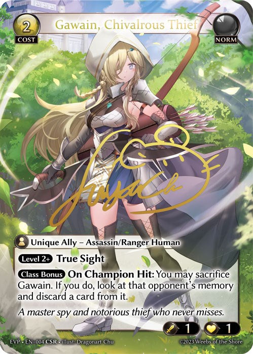 Gawain, Chivalrous Thief (CSR) (004) [Promotional Cards] | Webway Games